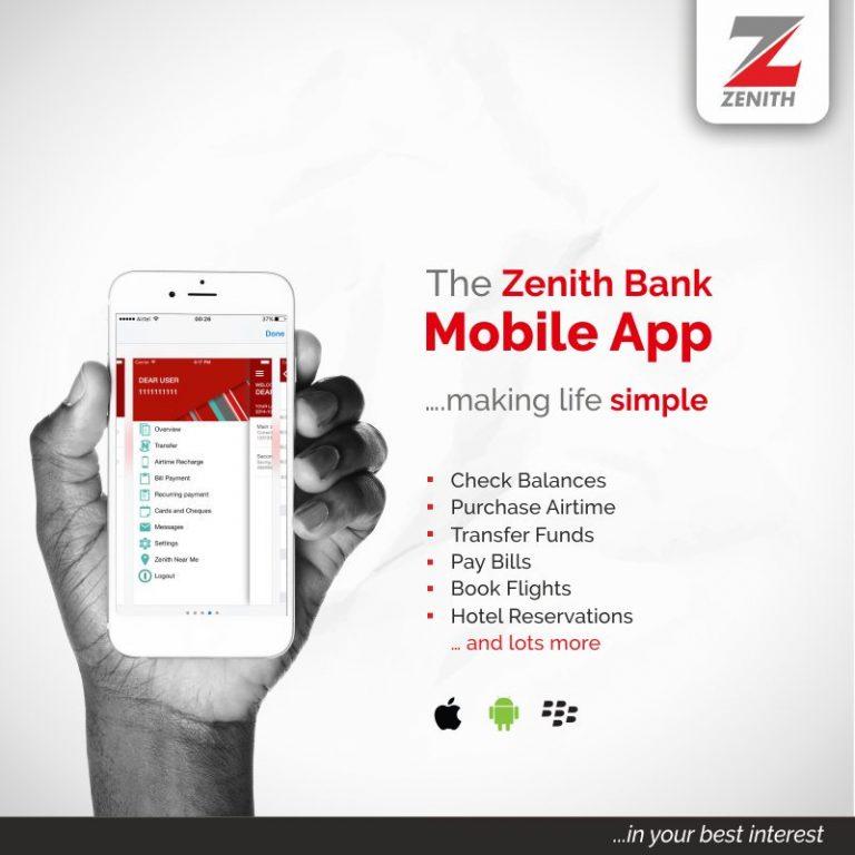 how to check my zenith bank account balance