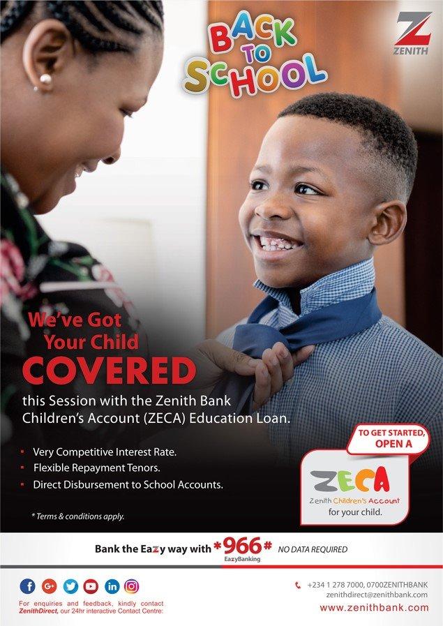zenith bank child education loan