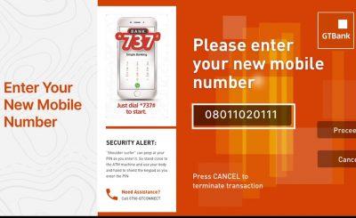 gtbank account update