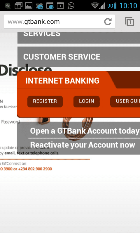 gtbank online banking