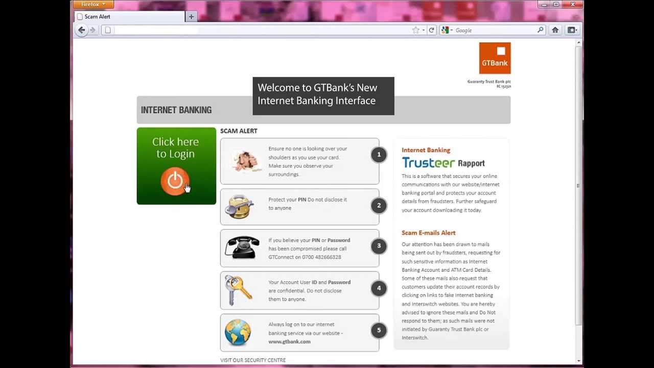 GTBank Internet Banking and Mobile App easily